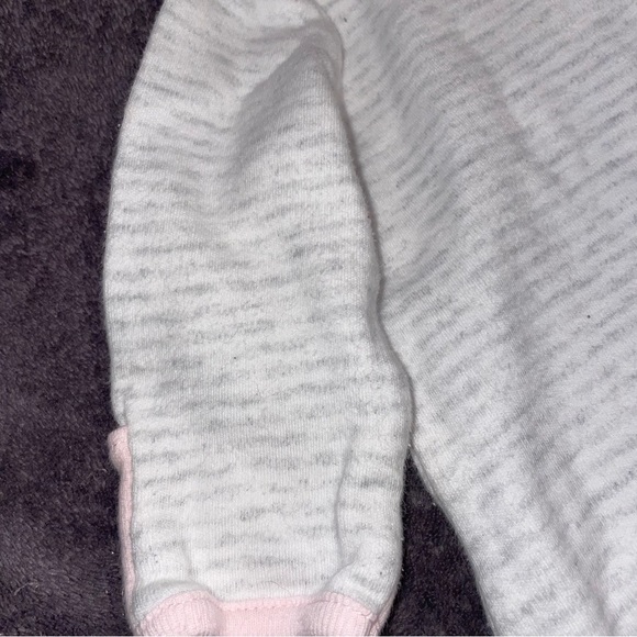 STERLING Baby Preemie Little Peanut Striped Baby Girl Sleeper Night Gown - Picture 5 of 6